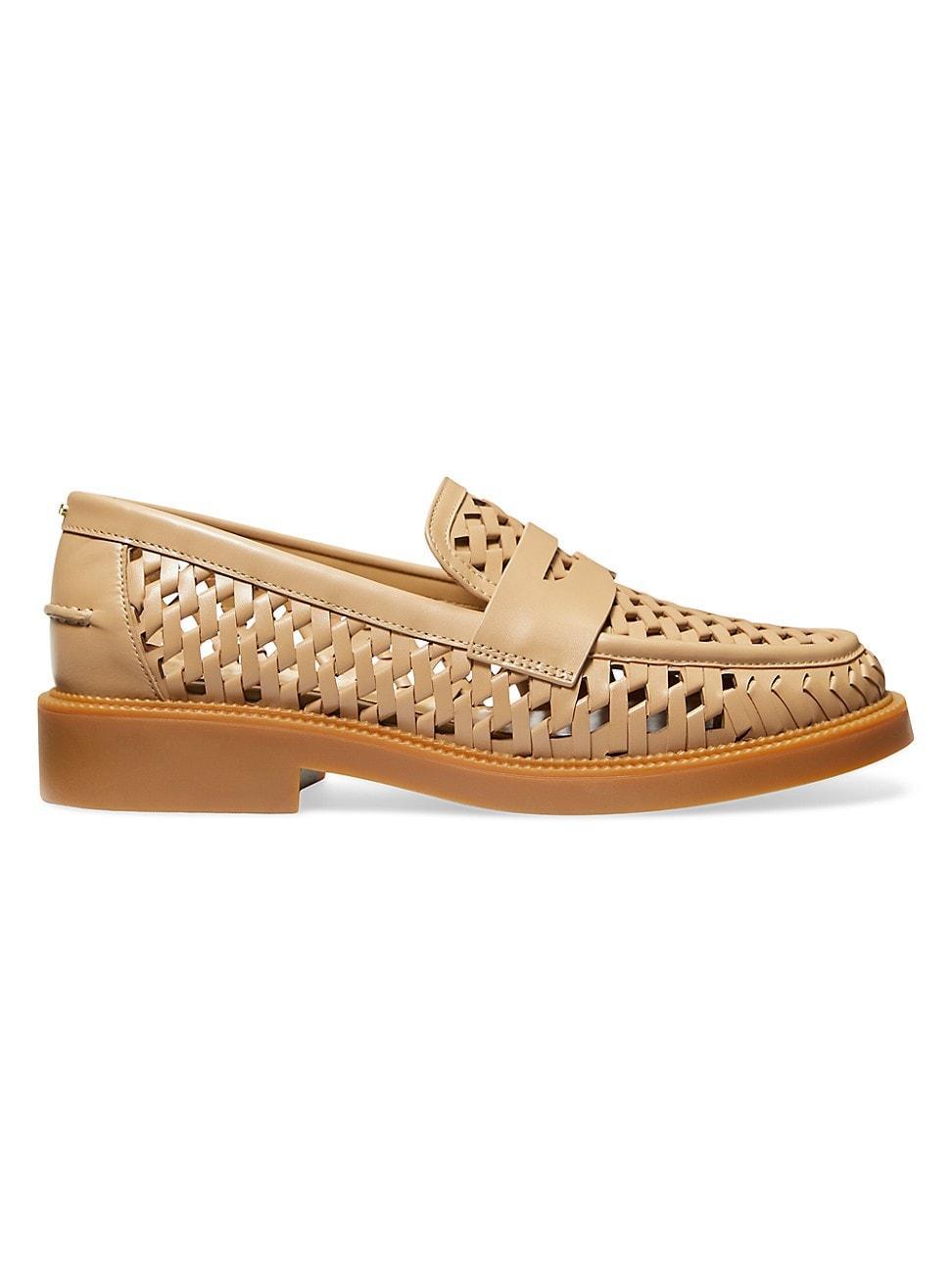 Womens Eden Leather Loafers Product Image