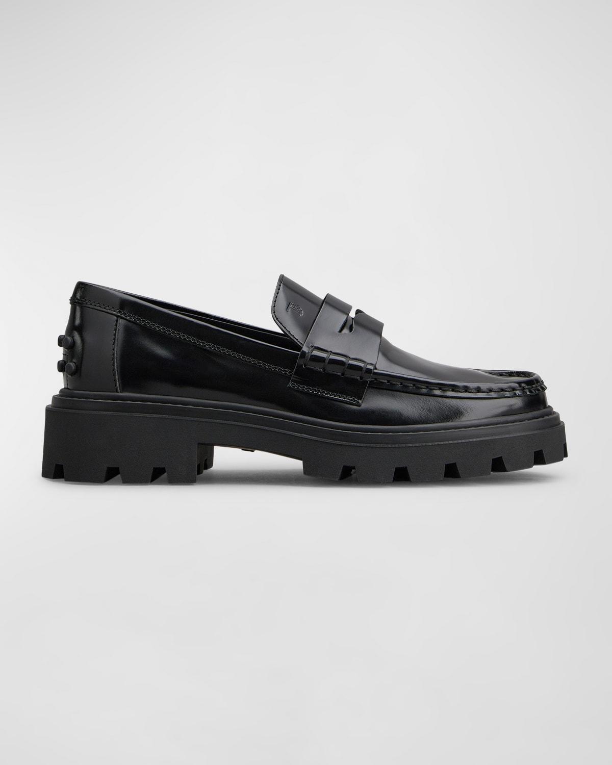 Tods Lug Sole Penny Loafer Product Image