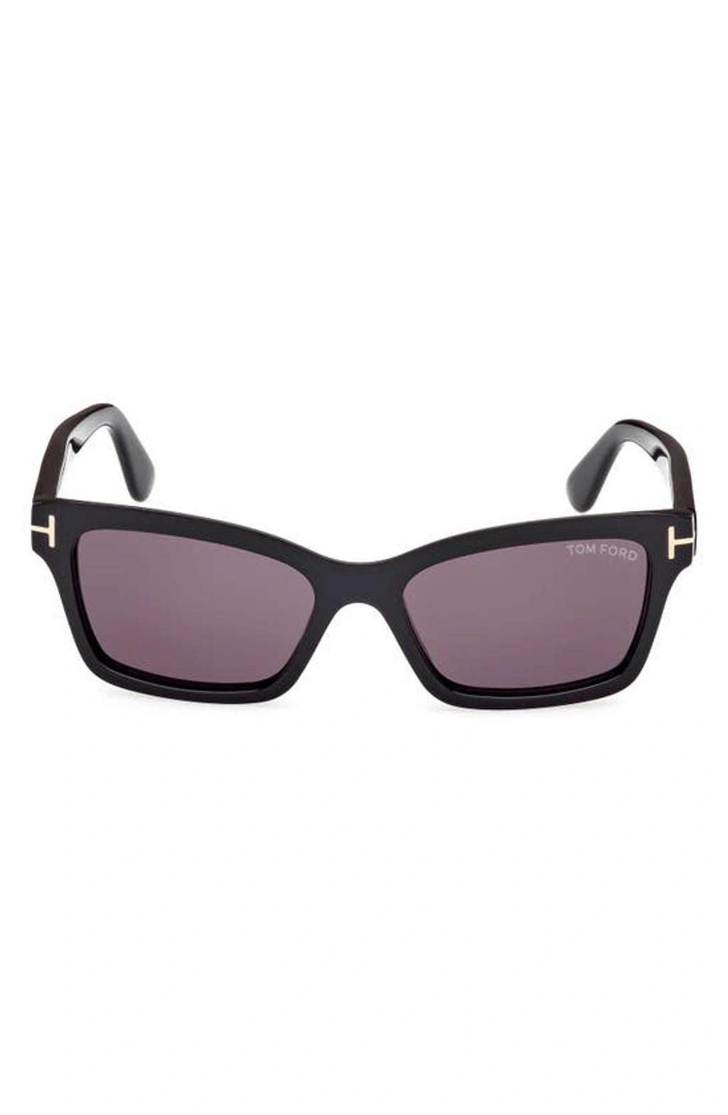 TOM FORD Women's Mikel Sunglasses Tf1085 52u Havana 54mm In Shiny Black Smoke Product Image