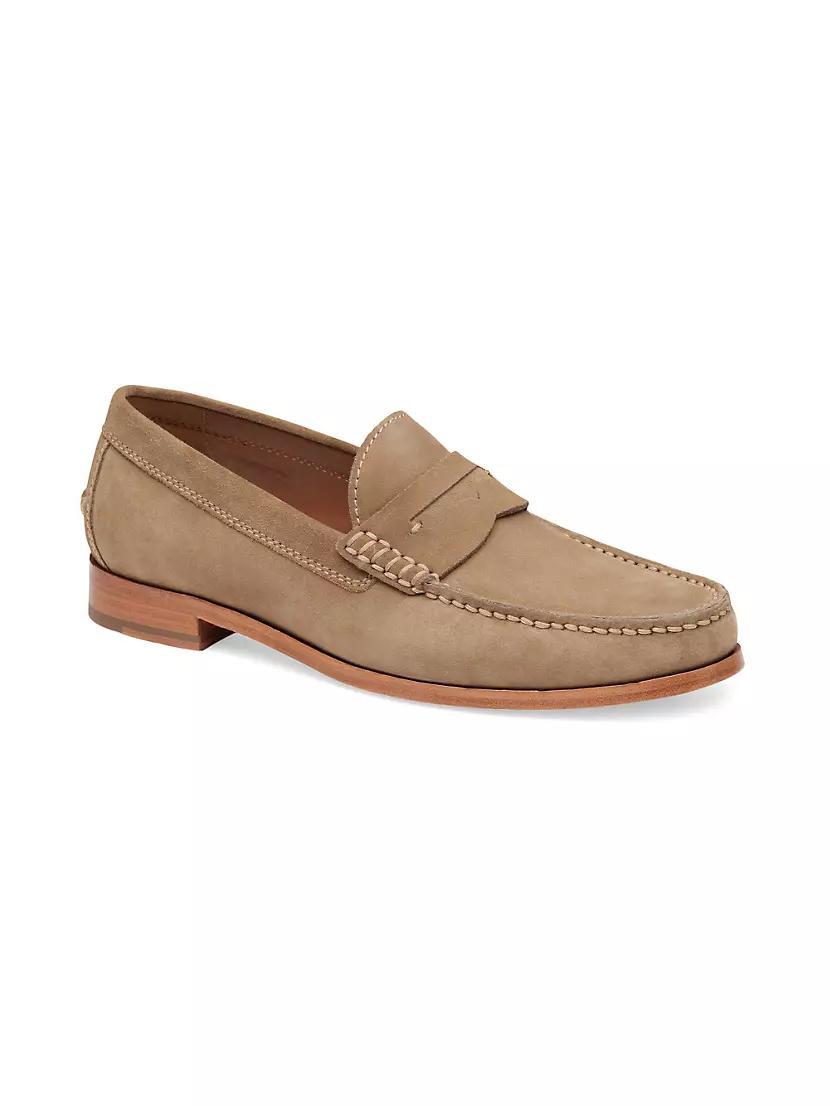 Baldwin Suede Penny Loafers Product Image