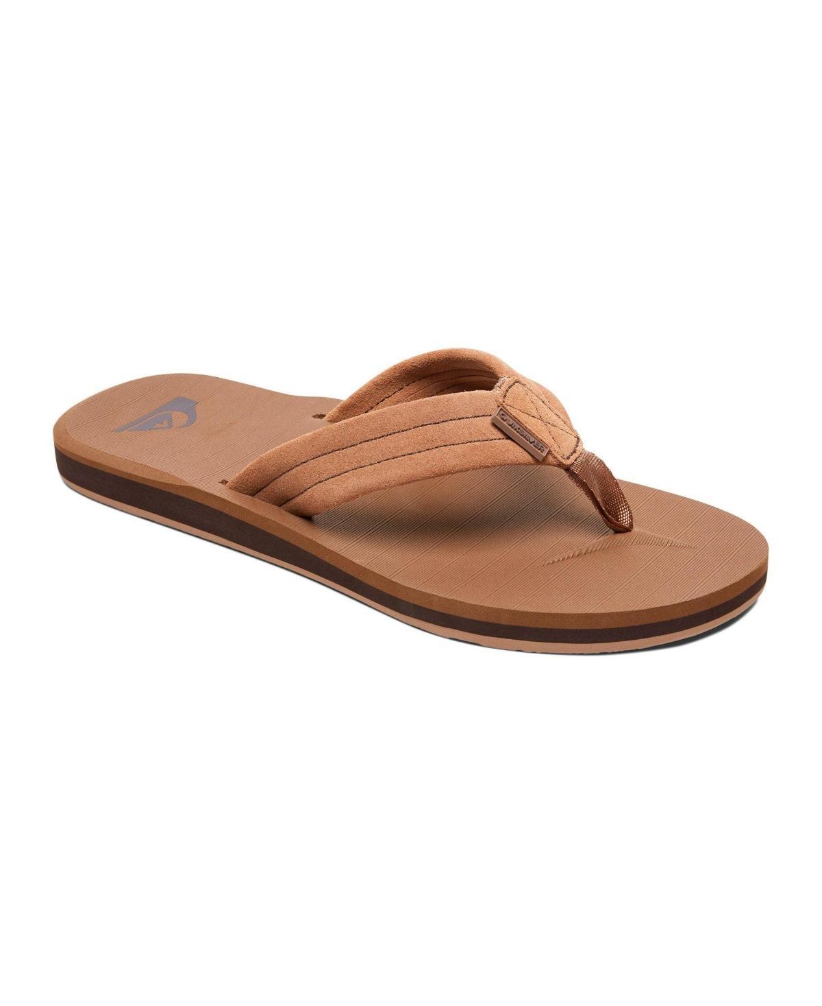 Quiksilver Mens Carver Suede Flip Flops Product Image