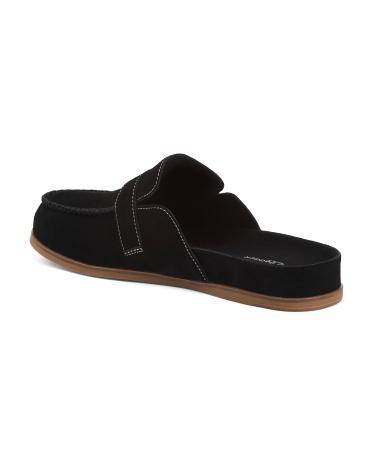 Suede Faze Slip On Mule Flats for Women Product Image