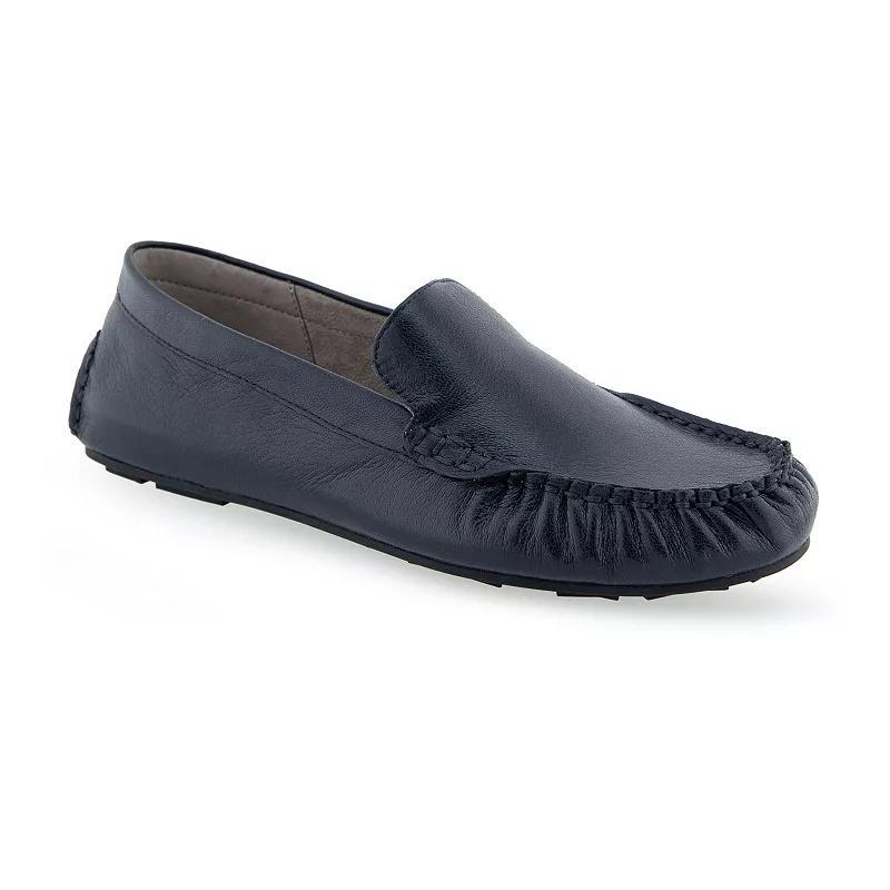 Aerosoles Coby Womens Leather Loafers Blue Product Image