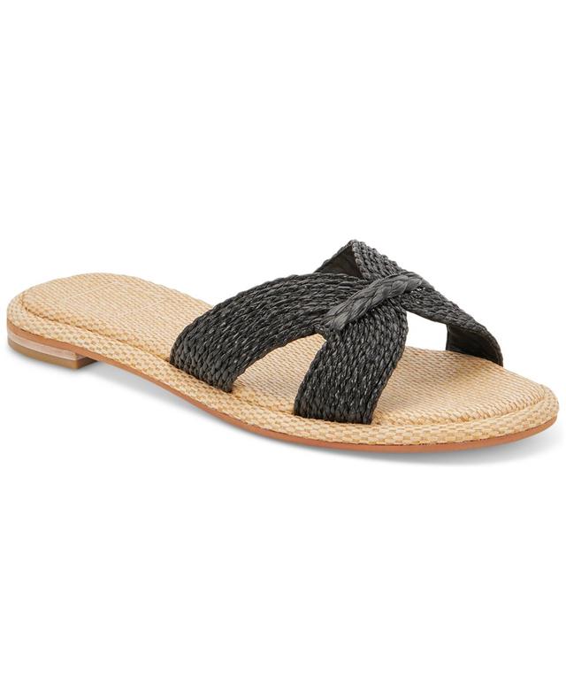 Dolce Vita Womens Atomic Raffia Slide Flat Sandals Product Image