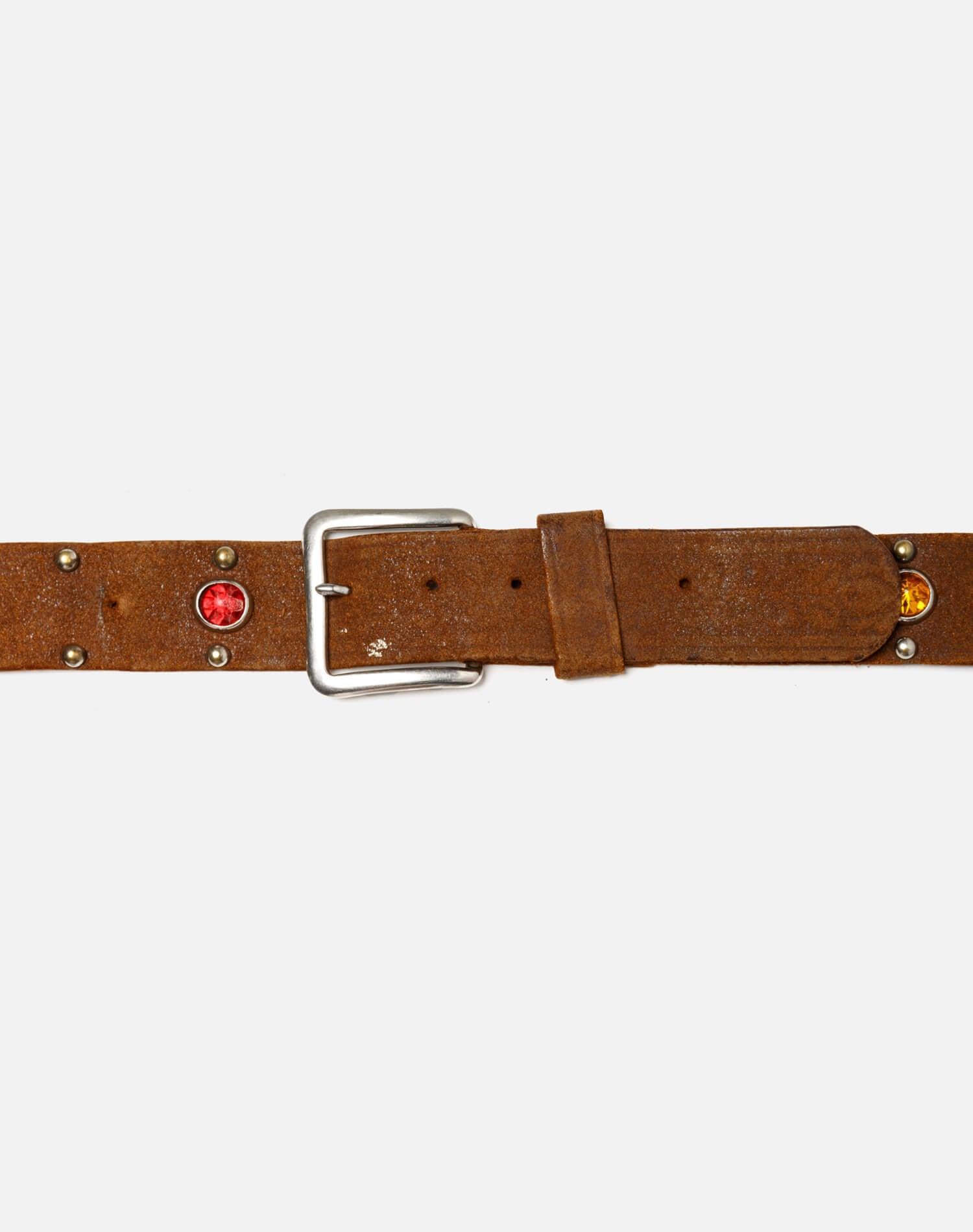 40s Suede Jeweled Belt - #46 Female Product Image