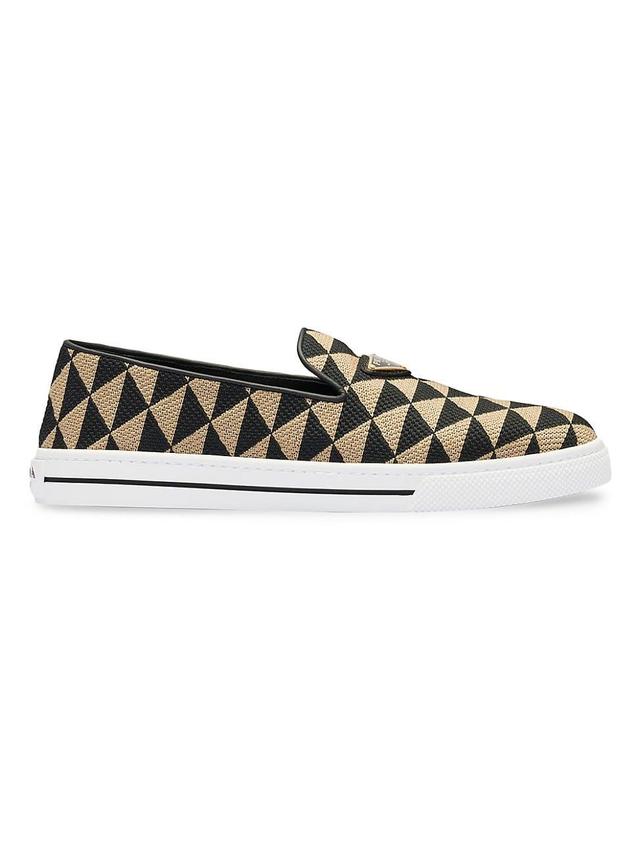 Bicolor Triangle Slip-On Sneakers Product Image