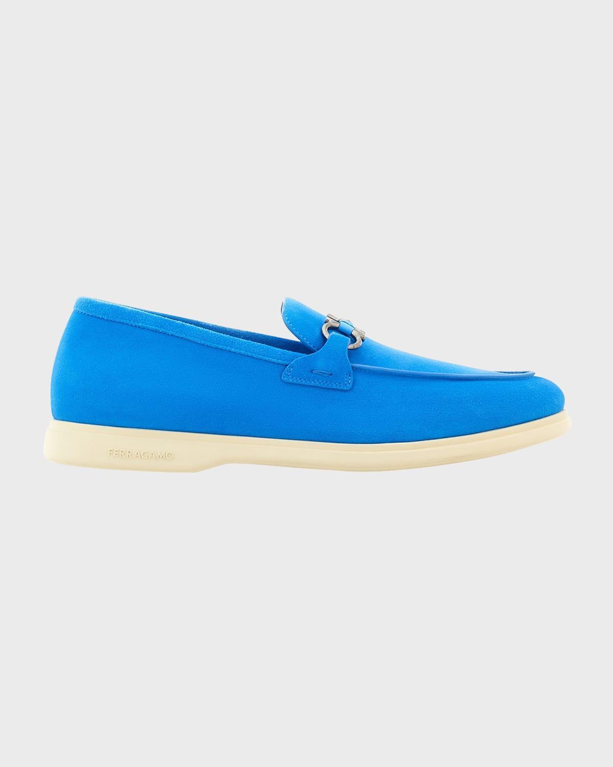 Mens Cosimo Leather Gancini-Bit Loafers Product Image