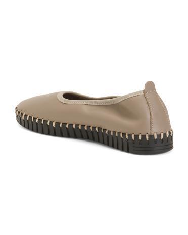 Leather Raven Slip On Flats for Women Product Image