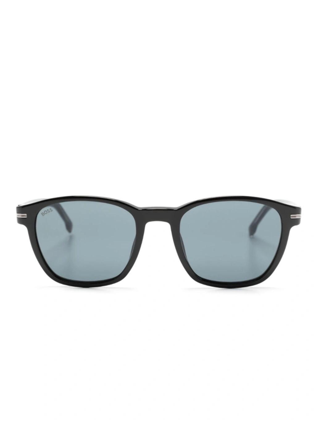 Square-frame Sunglasses In Black Product Image