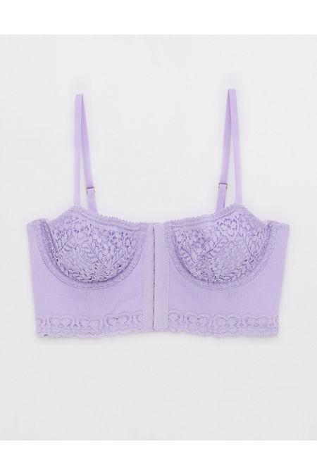 Show Off Cozy Rib Unlined Corset Bra Women's Product Image