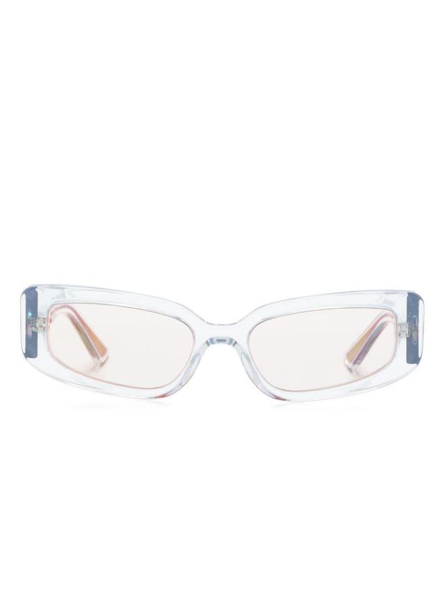 Dg4445 Rectangle-frame Sunglasses In White Product Image