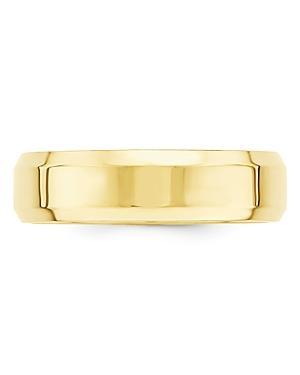 Bloomingdales Mens 6mm Bevel Edge Comfort Fit Band 14K Yellow Gold - 100% Exclusive Product Image