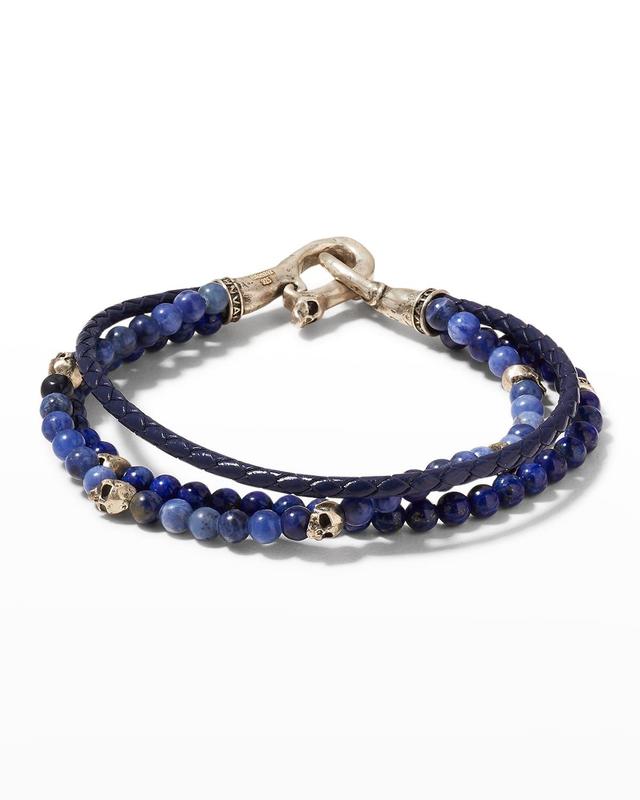 John Varvatos Mutistrand Skull Bracelet Product Image