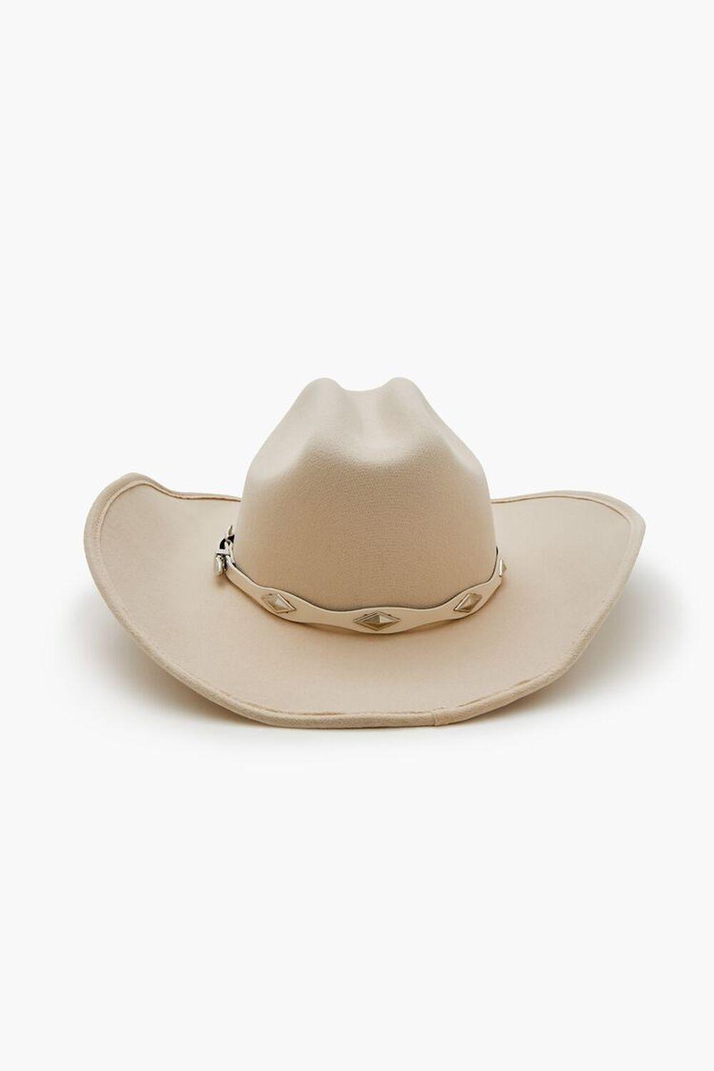 Studded-Trim Cowboy Hat | Forever 21 Product Image