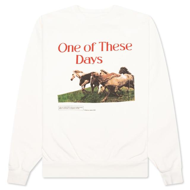 Wild Horses Crewneck - Bone Male Product Image