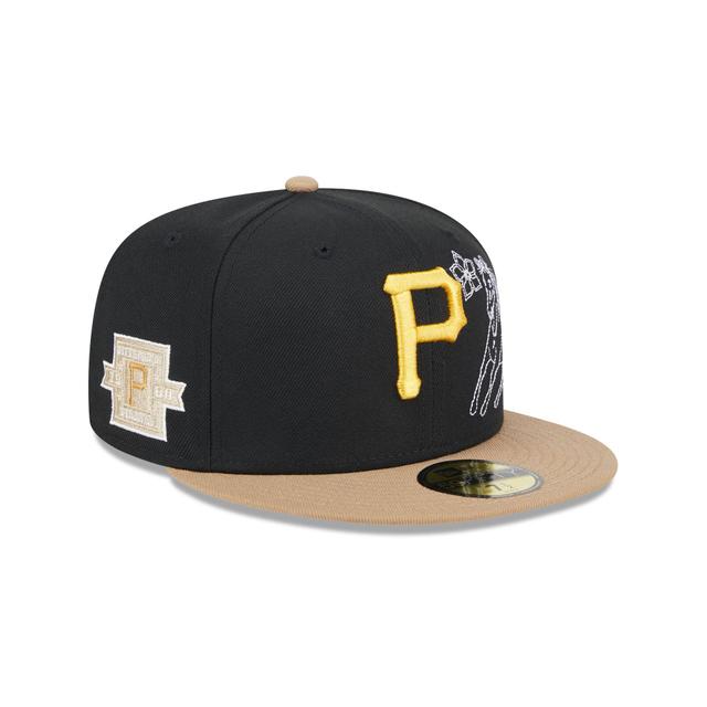 Pittsburgh Pirates Western Khaki 59FIFTY Fitted Hat Male Product Image