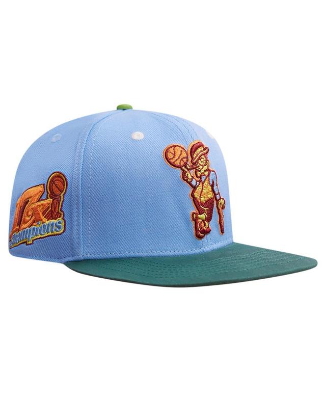 Mens Pro Standard Light Blue Boston Celtics Retro Program 2-Tone Snapback Hat - Light Blue Product Image