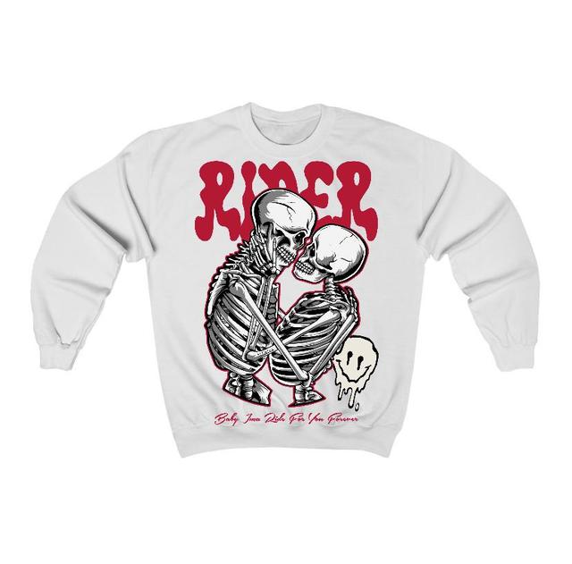 Black Toe Reimagined 1s Flontae Sweatshirt Rider Graphic Product Image