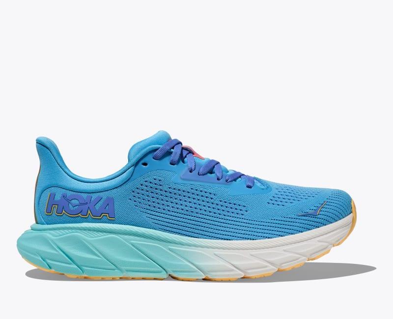 HOKA Womens Arahi 7 Shoes in Stellar Blue/Cosmos, Size 5.5 Product Image