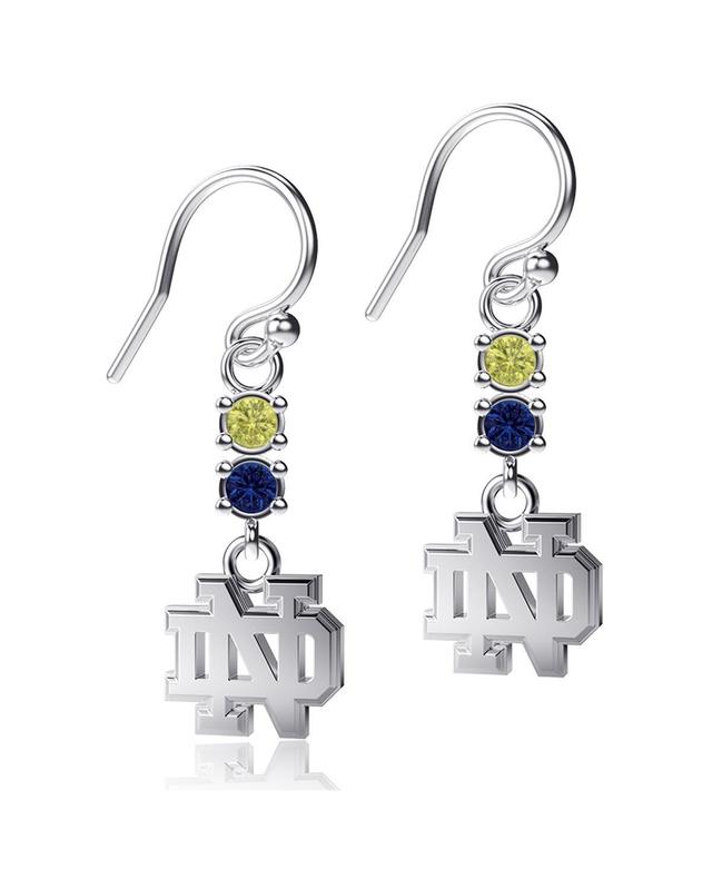 Womens Dayna Designs Notre Dame Fighting Irish Dangle Crystal Earrings Product Image