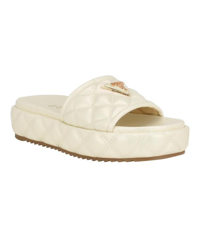 GUESS Longo (Ivory) Women's Sandals Product Image