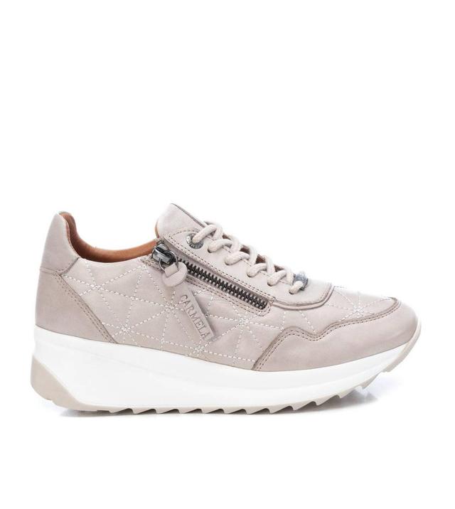 Xti Carmela Womens Leather Sneakers By Product Image