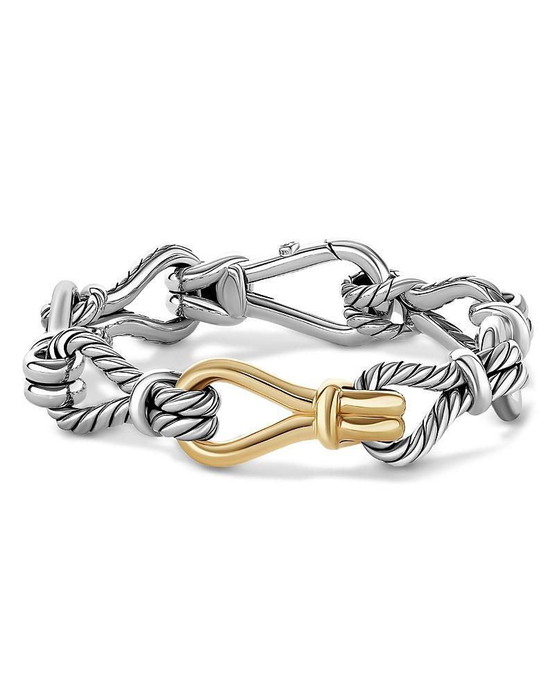 David Yurman 18K Yellow Gold & Sterling Silver Thoroughbred Loop Chain Bracelet Product Image