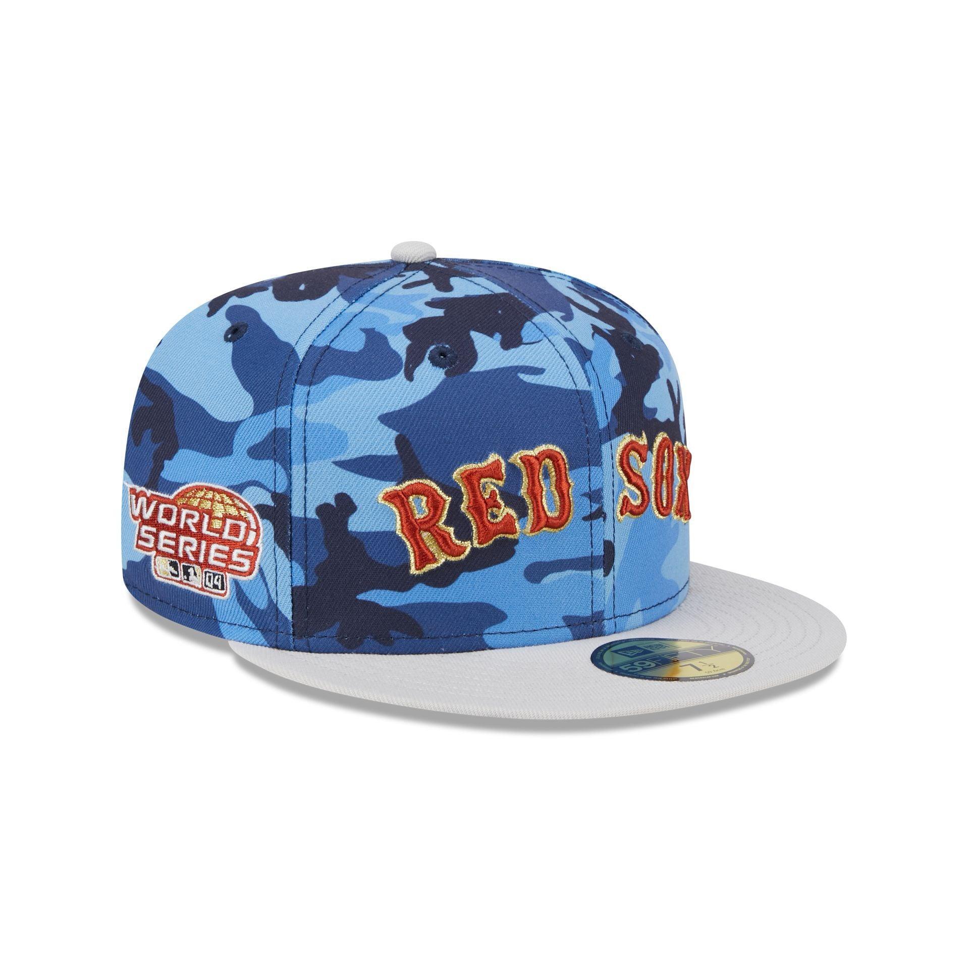 Boston Red Sox Blue Camo 59FIFTY Fitted Hat Male Product Image