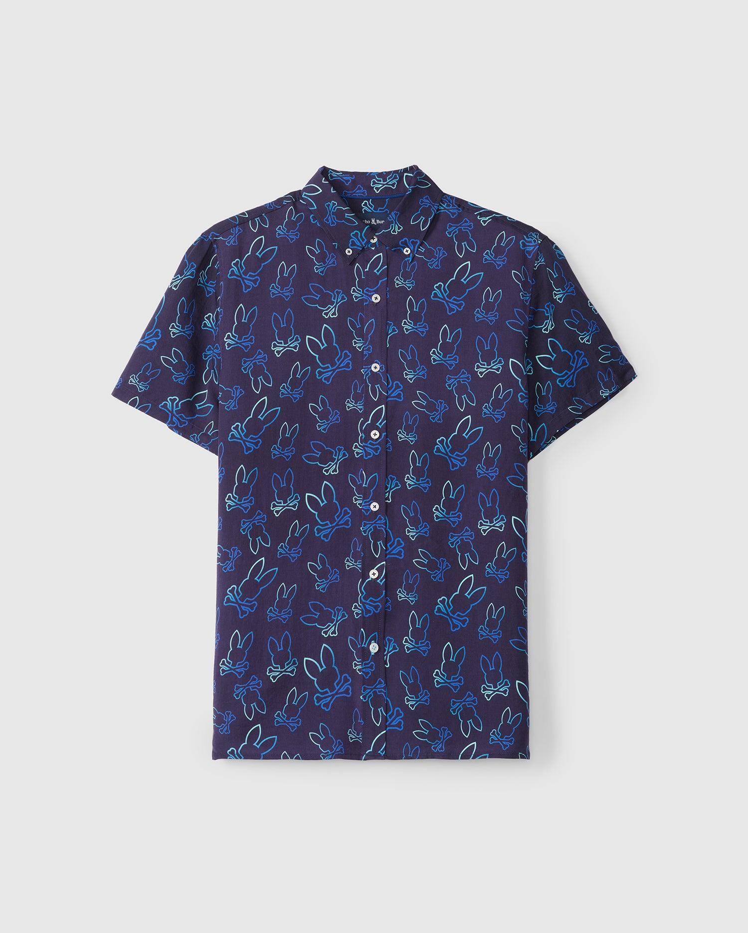 Mens Sheldon All Over Print Shirt 410 NAVY / M Product Image