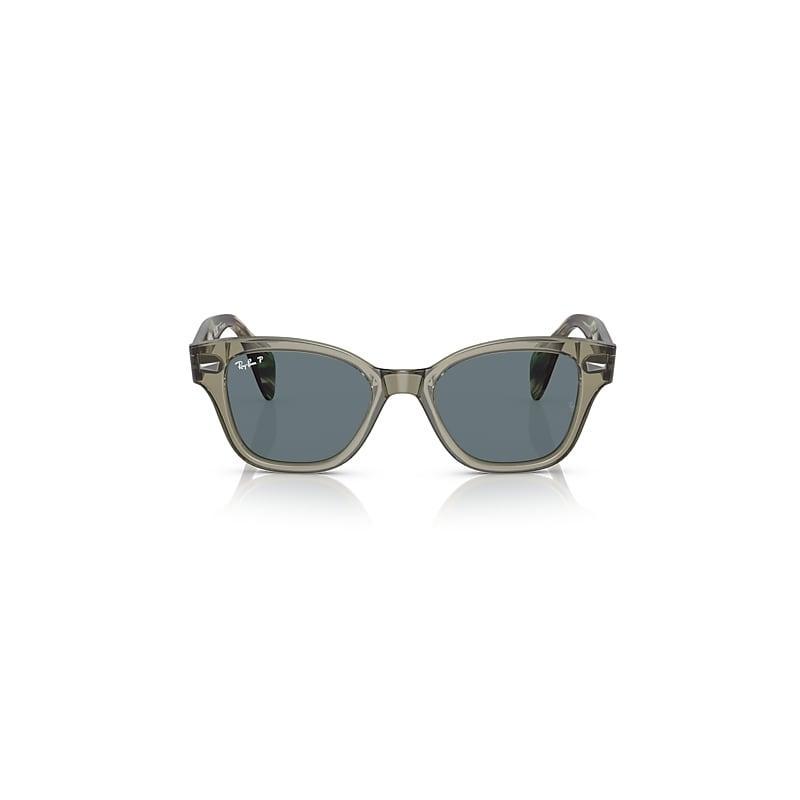 Ray-Ban ROUND METAL ANTIQUED Sunglasses frame Grey lenses Product Image