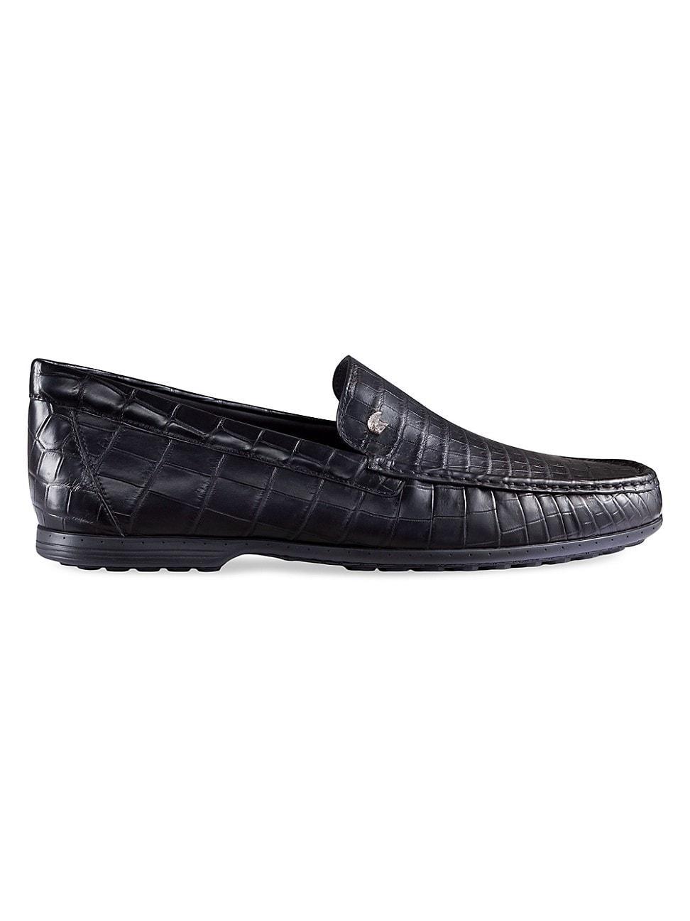 Mens Matted Crocodile Loafers Product Image