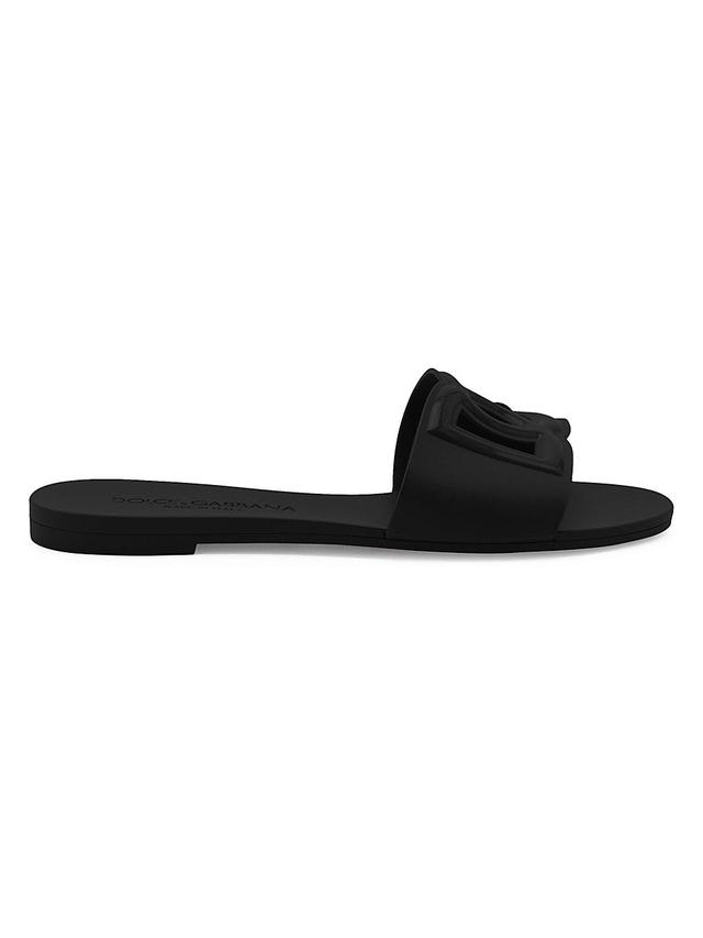 Dolce & Gabbana Womens Logo Pool Slide Sandals Product Image