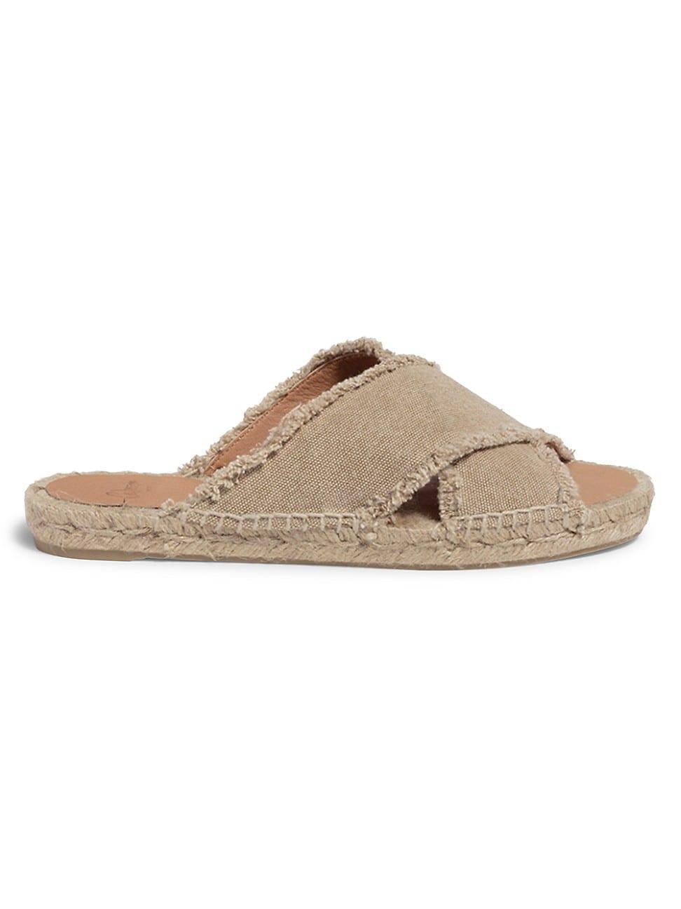 Womens Palmera Contrast-Stitched Canvas Espadrille Sandals product image