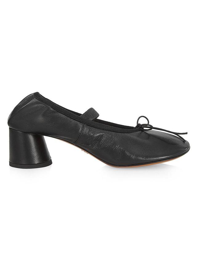 Womens 55MM Leather Mary Jane Pumps Product Image