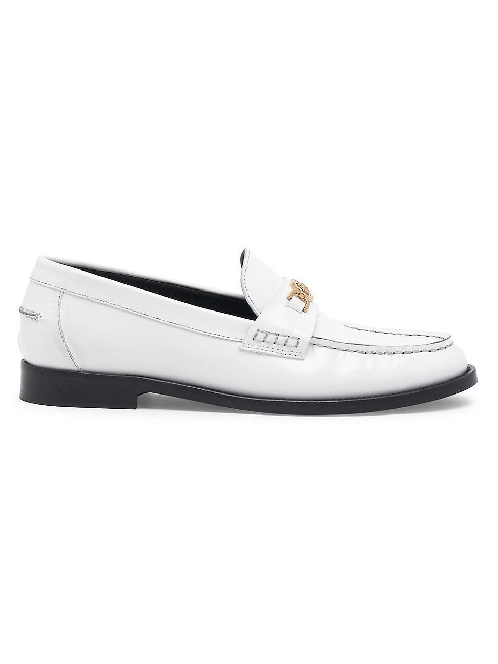 Versace Womens Slip On Embellished Loafer Flats Product Image