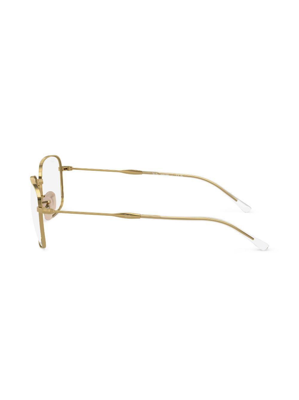 RAY BAN Square-frame Optical Glasses In Gold Product Image