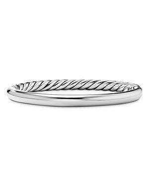 Womens Sculpted Cable & Smooth Bangle Bracelet Product Image