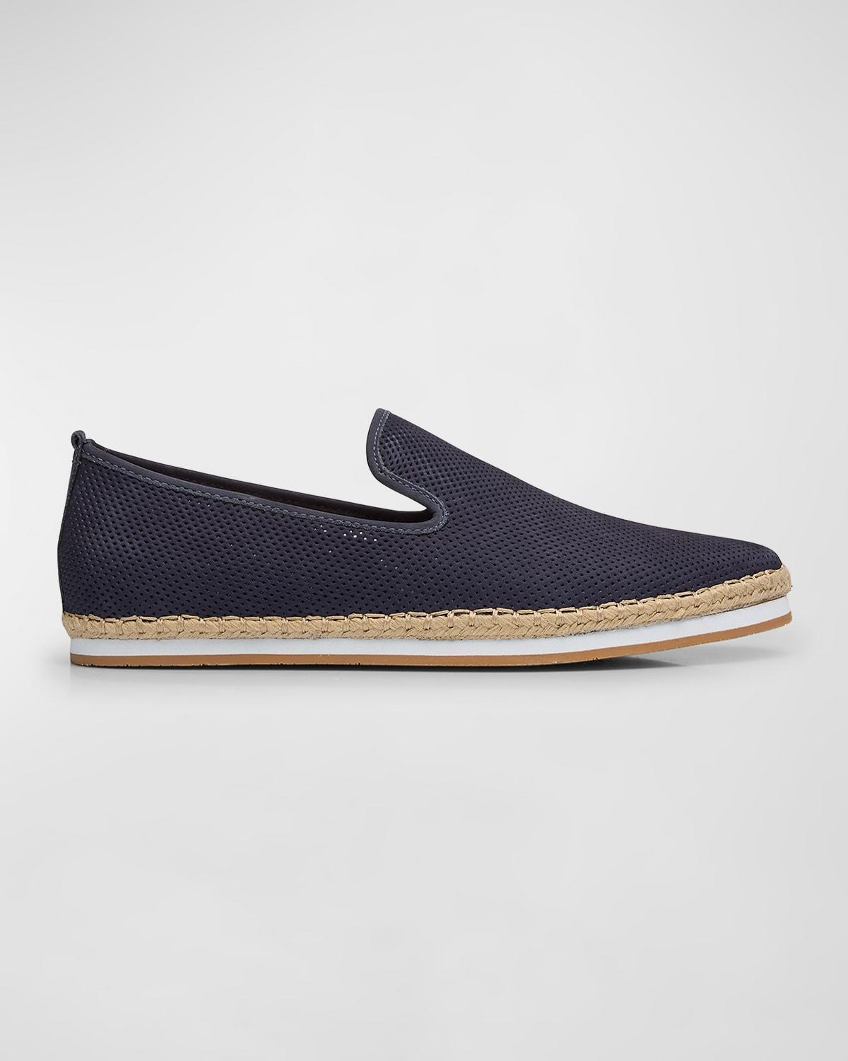 Mens Coastal Perforated Suede Espadrilles Product Image