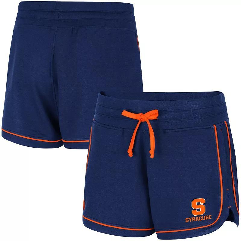 Womens Colosseum Syracuse Orange Lil Sebastian Tri-Blend Shorts Blue Product Image