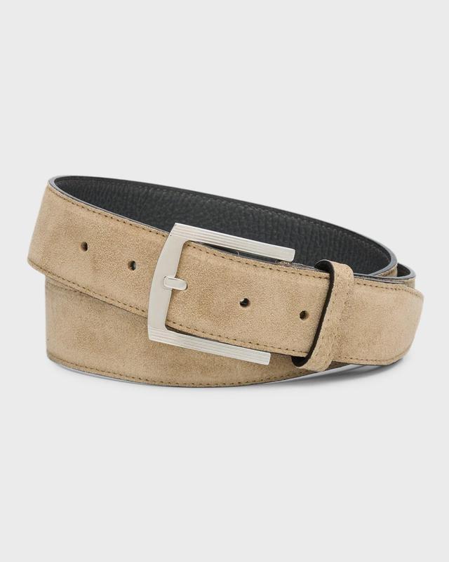 Mens Calfskin Suede Belt Product Image