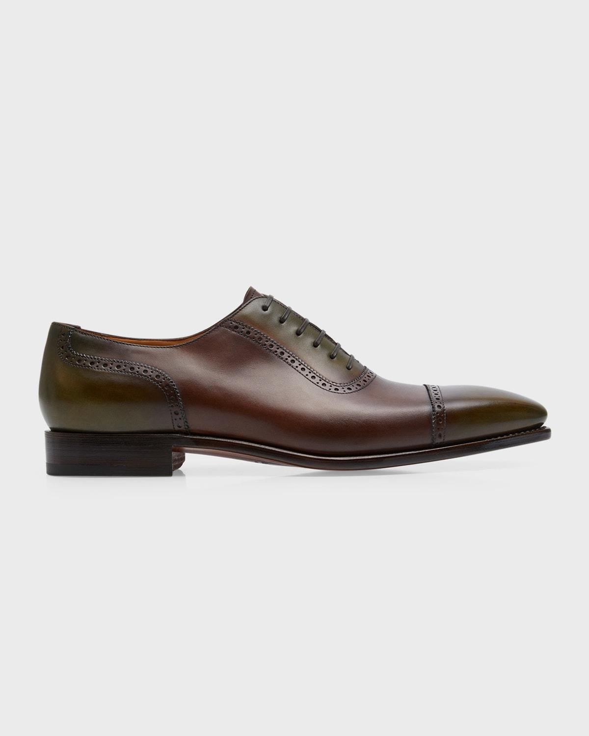 Mens Geneva Patina Leather Oxfords Product Image