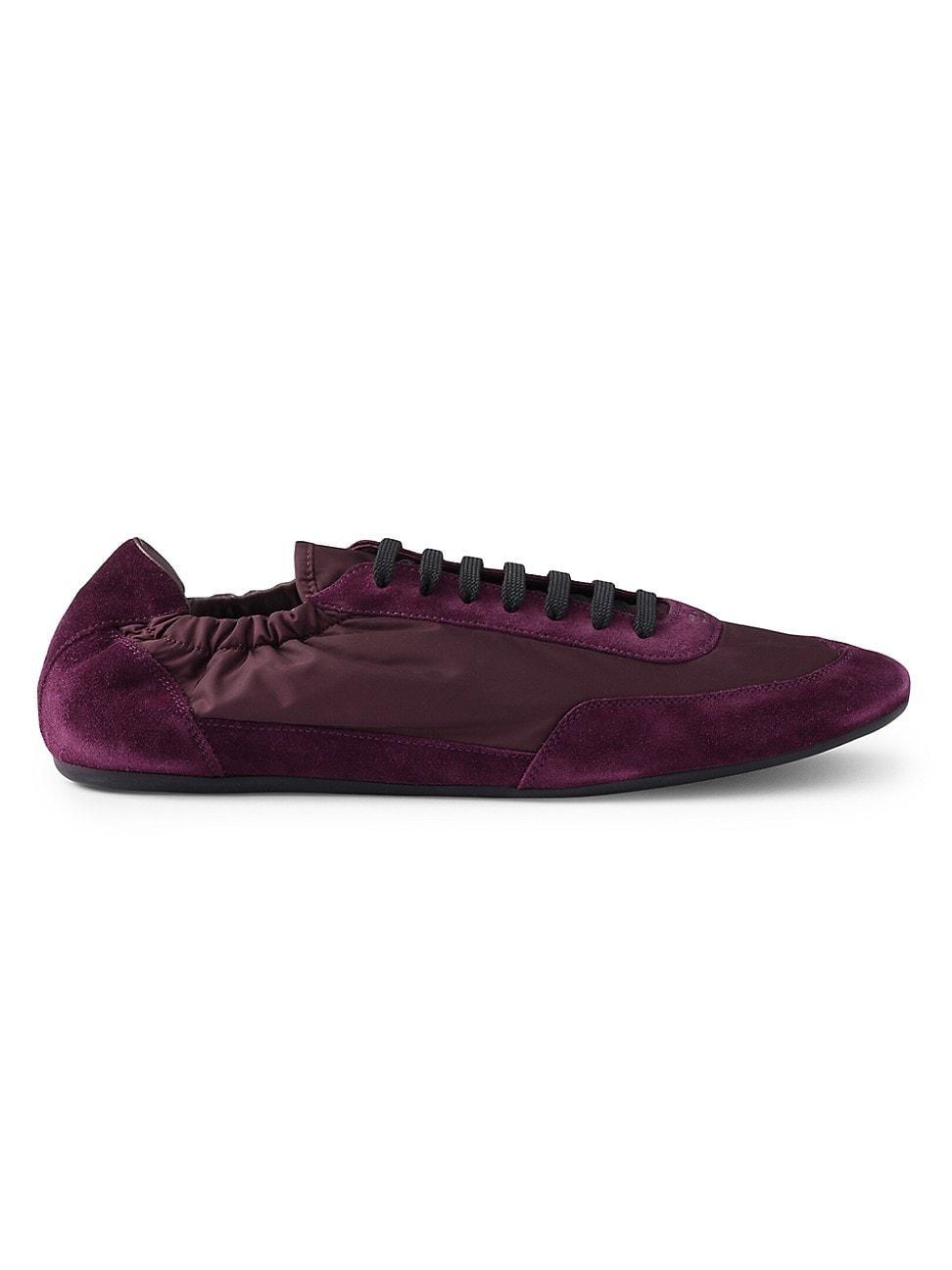 Mens Re-Nylon and Suede Elasticized Sneakers Product Image