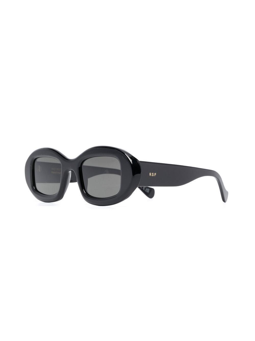 RETROSUPERFUTURE Oval Frame Sunglasses In Black Product Image