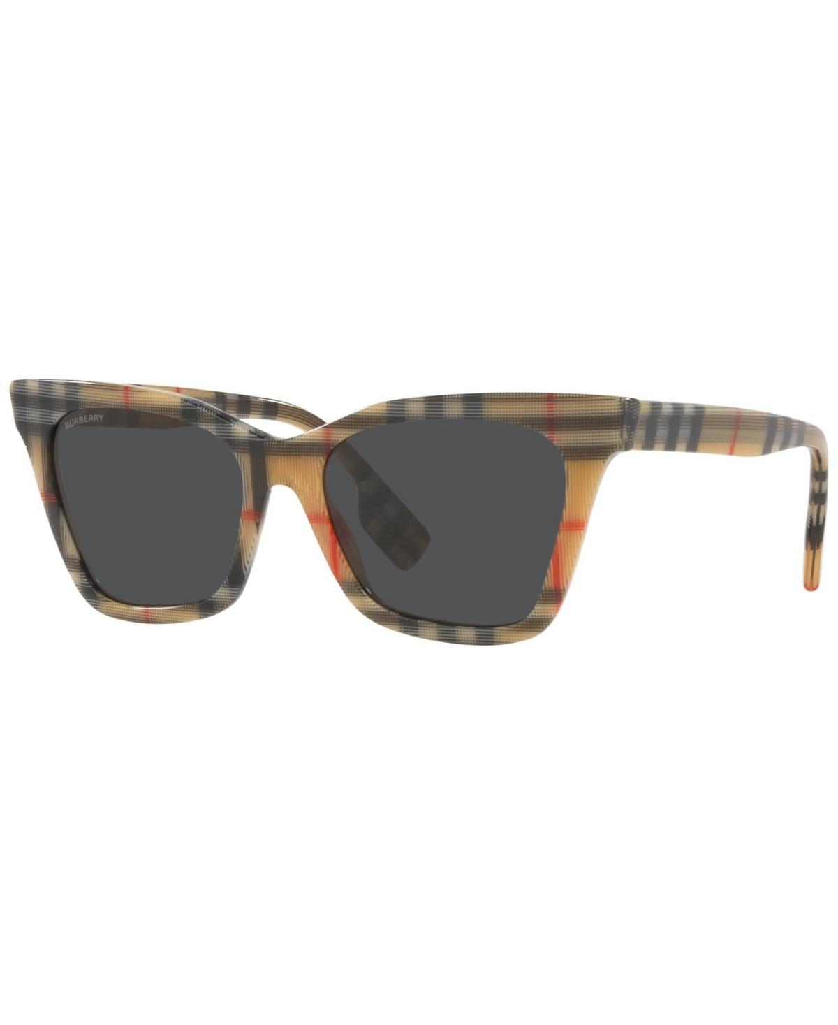 Burberry Womens BE4346 Elsa 53mm Square Check Sunglasses Product Image