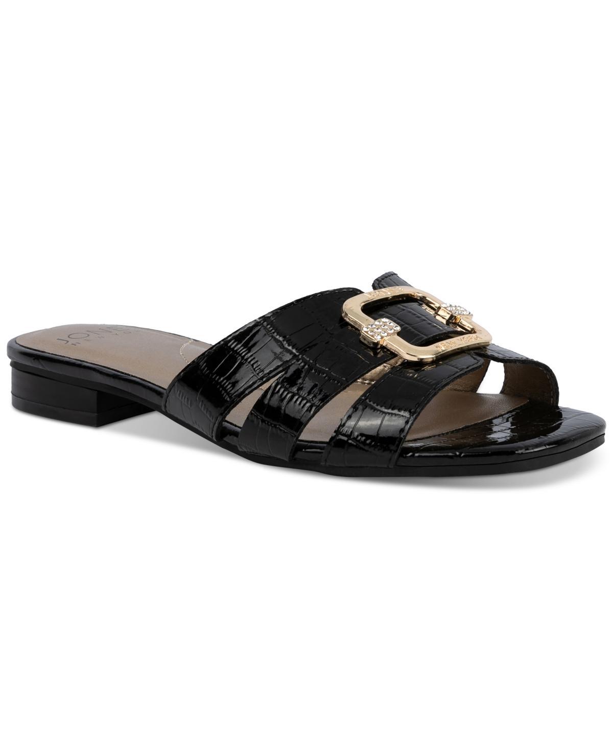 Jones New York Womens Roselinn Ornament Slide Flat Sandals Product Image