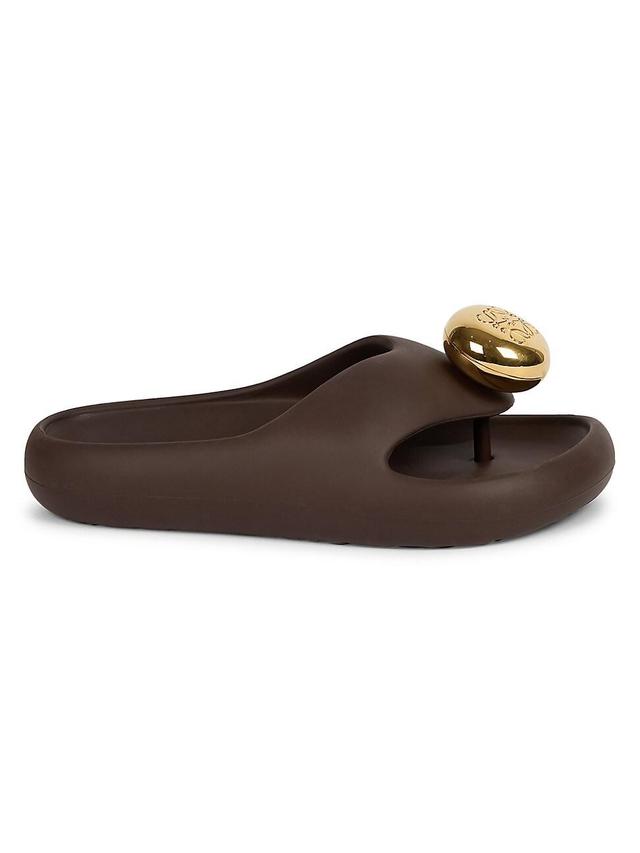 Womens LOEWE x Paulas Ibiza Foam Pebble Toe Post Sandals Product Image