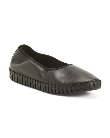 Leather Raven Slip On Flats for Women Product Image