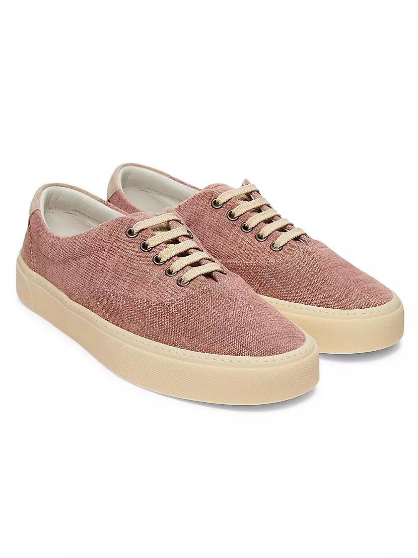 Textile Lace-Up Sneakers Product Image