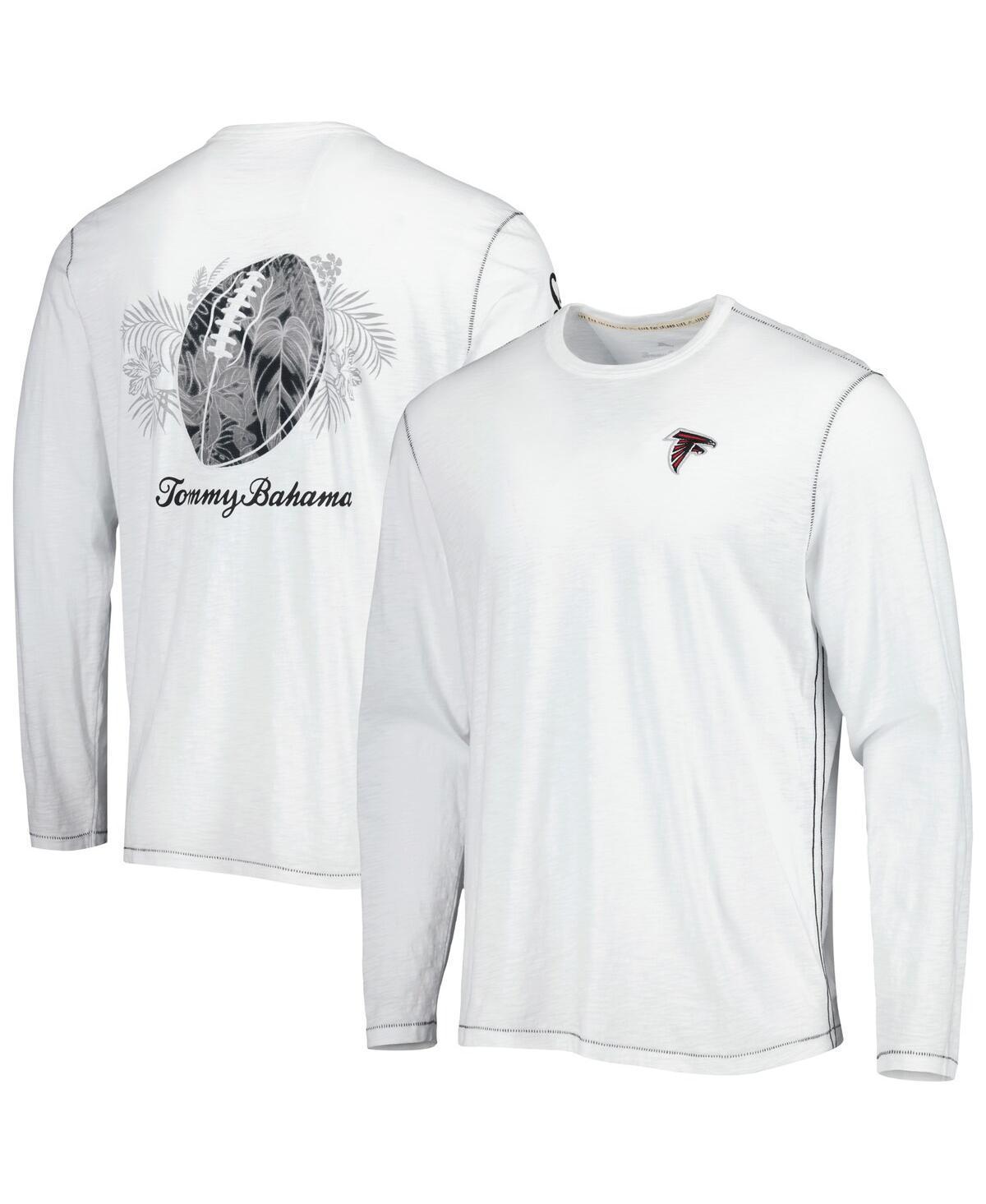 Mens Tommy Bahama White Atlanta Falcons Laces Out Billboard Long Sleeve T-shirt Product Image