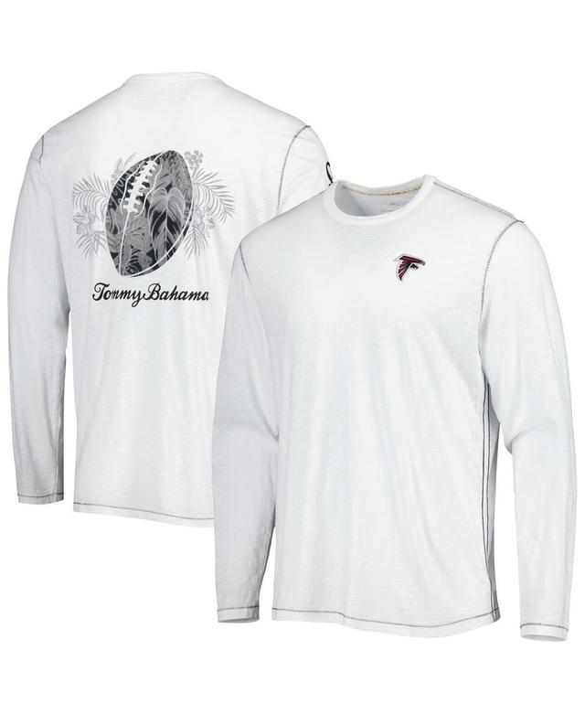 Mens Tommy Bahama White Atlanta Falcons Laces Out Billboard Long Sleeve T-shirt Product Image